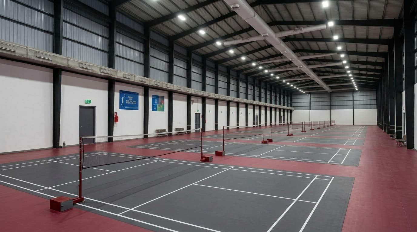 Badminton courts